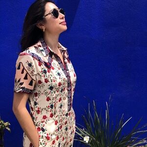 Sandro Cream Floral Jumpsuit